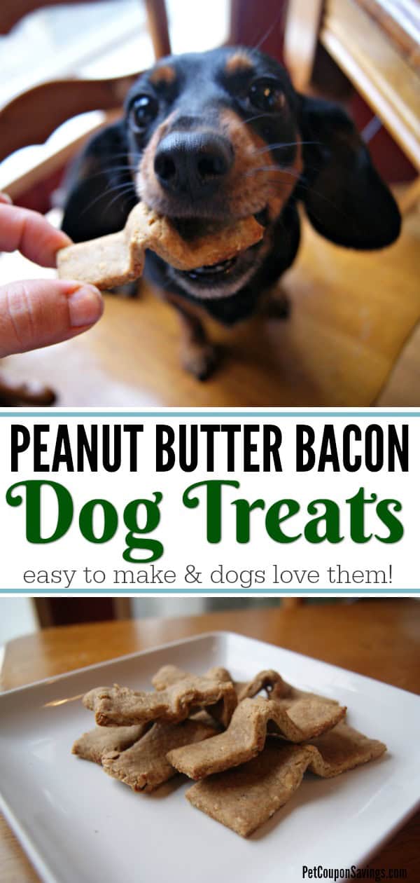 Peanut Butter Bacon Dog Treats