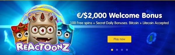 $2000 free bonus and 100 gratis spins on registration to 24kCasino.com