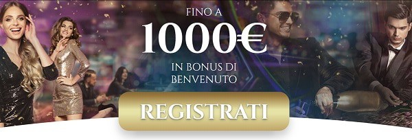 1000€ in bonus di benvenuto