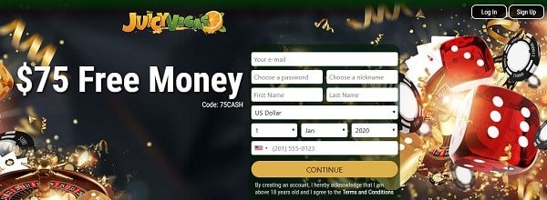 75 USD free bonus code
