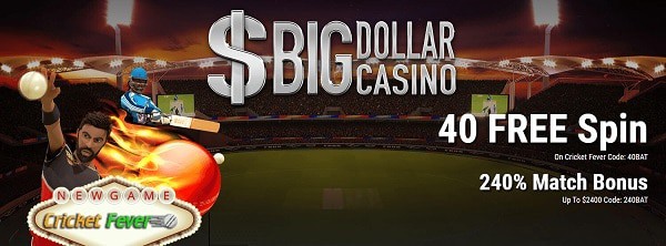 40 free spins in Big Dollar Online 