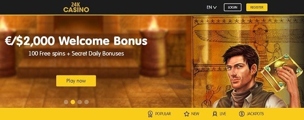 24kCasino.com free bonus