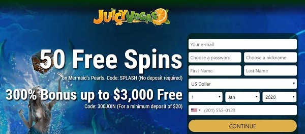 50 Free Spins Bonus Code