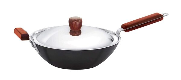 Hawkins Futura nonstick Stir-Fry Wok (with stainless steel lid) 3 L, 28 cm, 3.25 mm