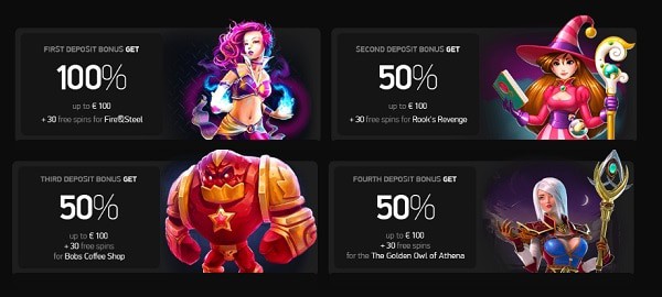 Casinochan welcome bonuses