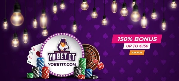 150% welcome bonus and free spins