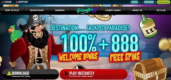100% and 888 free spins