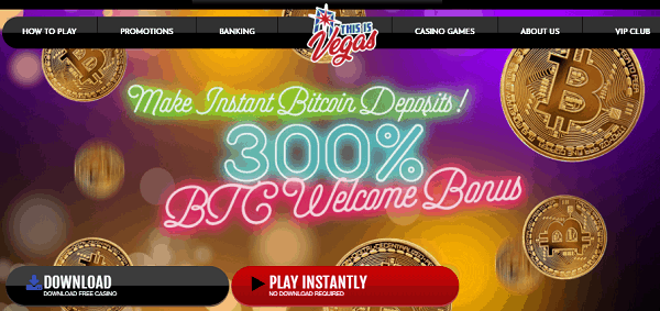 300% BTC welcome bonus 