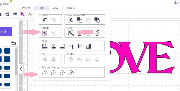 The Group icon in Canvas Workspace in the post difference between grouping and welding