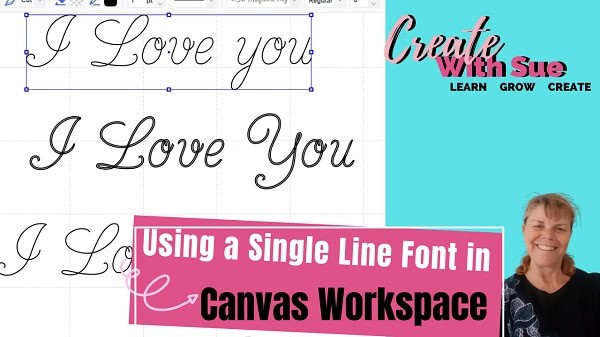 Using single line fonts in Canvas Workspace