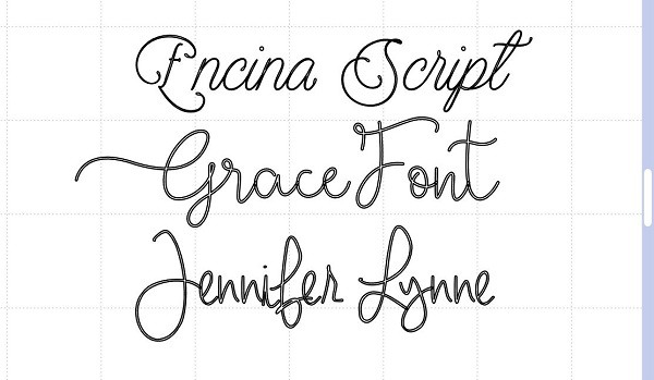 Examples of fonts that are not true type fonts but would turn out ok with the right pen and sizing.