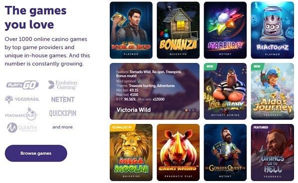 The casino games you love!