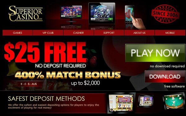 Superior $25 free spins