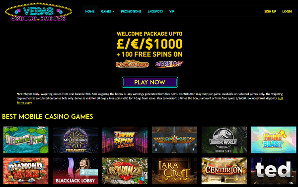 Get 100 free spins now! 
