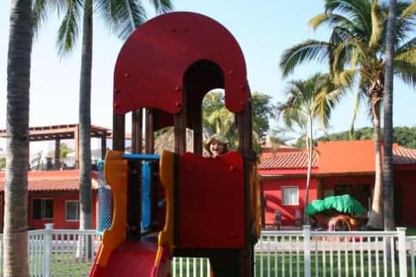 resorts with baby clubs, mexico for babies and toddlers, mexico for babies, mexico resorts with baby club, club med ixtapa pacific, play structure, kids club, baby club med