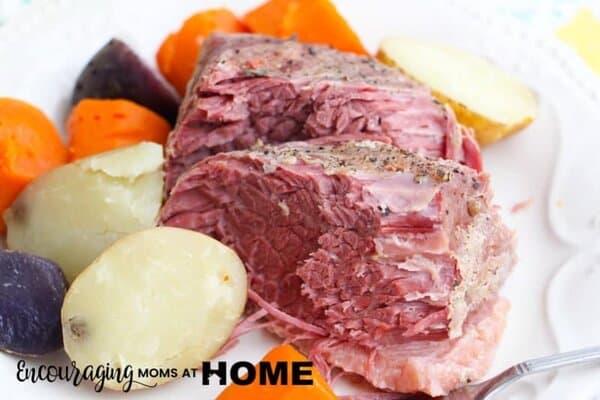 Image: How to cook corned beef in an Instant Pot: The finished dish without cabbage.