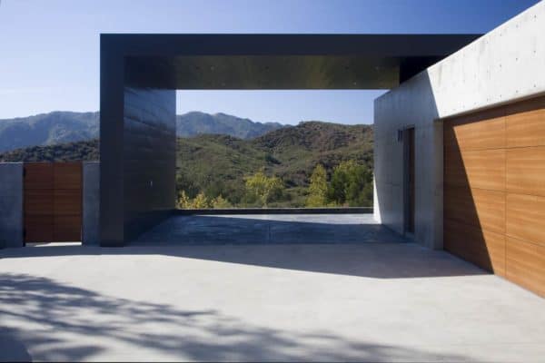 contemporary carport that showcases the picturesque backdrop for a spectacular panorama