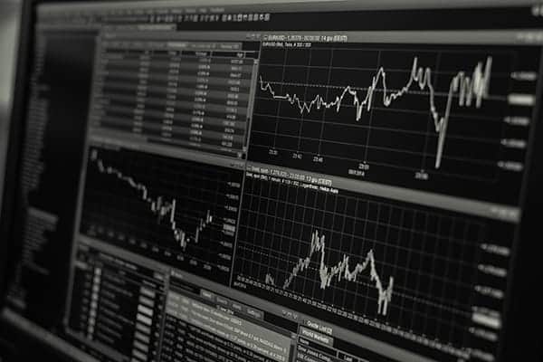 Market graph showing cashflow forecasts