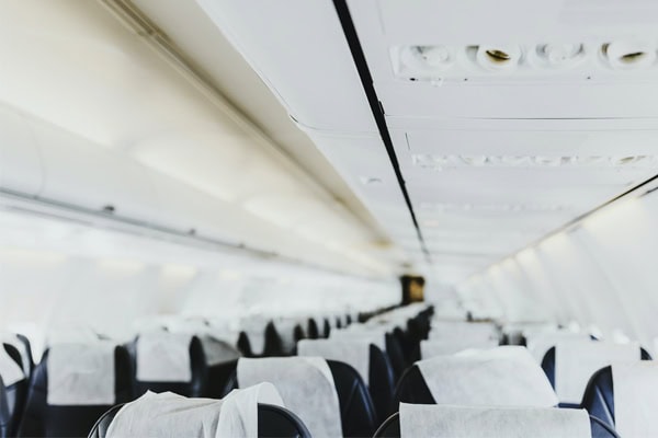 empty aeroplane seats