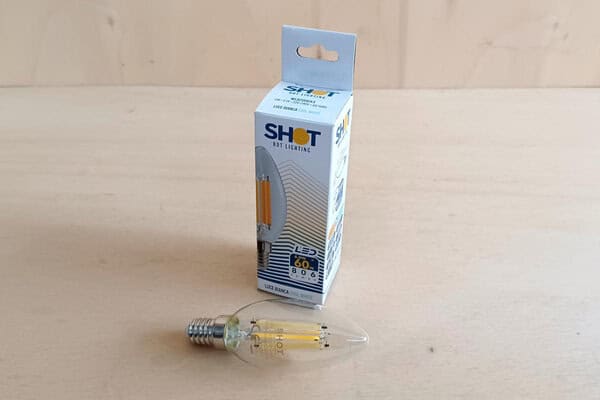 Lampadina LED Shot 6w E14 806Lm - forma a oliva