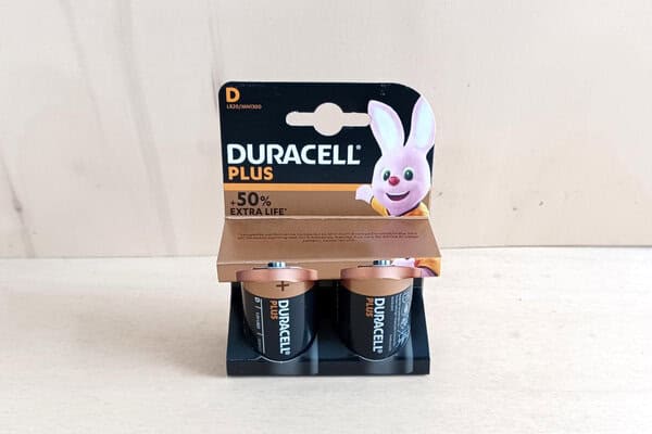 Batterie Alcaline "DURACELL" D Torcia LR20 - 2 pezzi