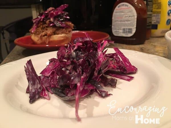 Purple Cole Slaw - Topping for Slow Cooker Pulled Pork.