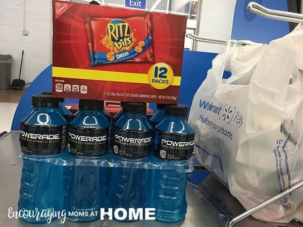 Ritz and Powerade Sideline Snacks - Tips for packing sideline snacks