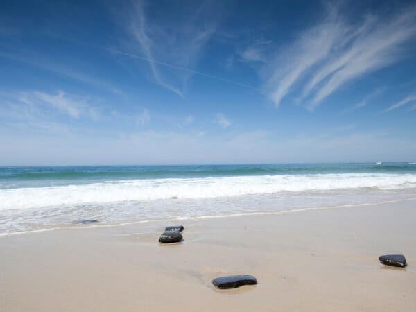 Beautiful Espinho's stretch of white sand.