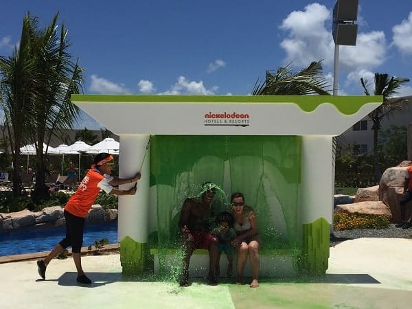 nickelodeon punta cana review, getting slimed at nickelodeon resort