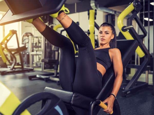 Beinpresse Frau