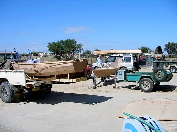 Duck Flat Boat Building Summer School around 2004