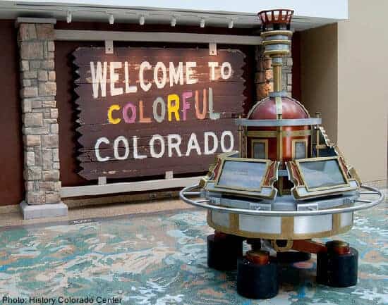 A time machine at the history colorado center in denver
