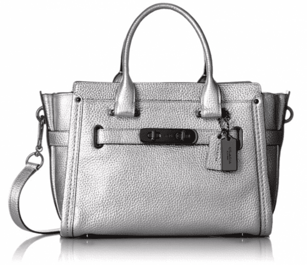 COACH purse, silver color