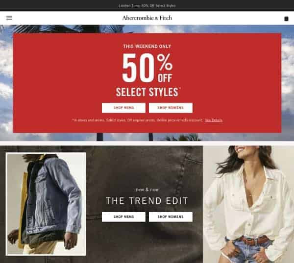 Abercrombie | Top President's Day Sales | OPAS