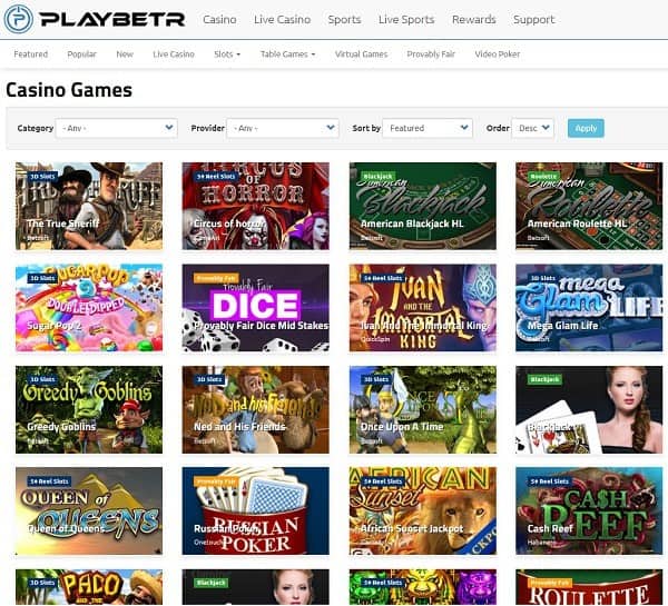 Play Bet R Casino Review