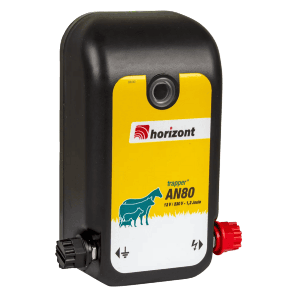 Na sliki je električni pastir Horizont Trapper AN80 kombi