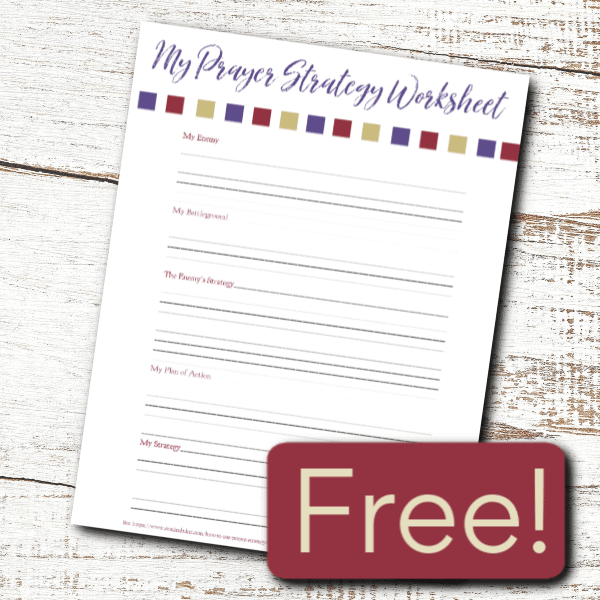 Here are 6 steps you need to follow to write out a successful prayer strategy so that you live and walk in continually victory. #alittlerandr #prayerstrategy #freedownload #freebie #worksheet #warroom #prayer #spiritualwarfare