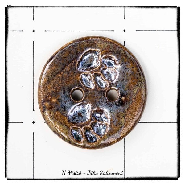 Knoflík tlapky 5 cm