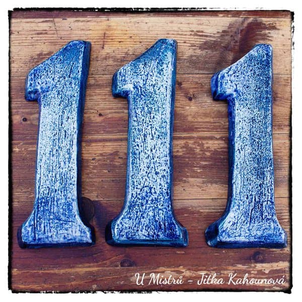 Číslice patinovaná škrabaná - Obrázek 2