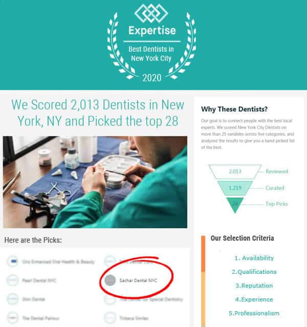 Dentist NY top rated dentist by expertise.com Dentist NYC rated top in New York