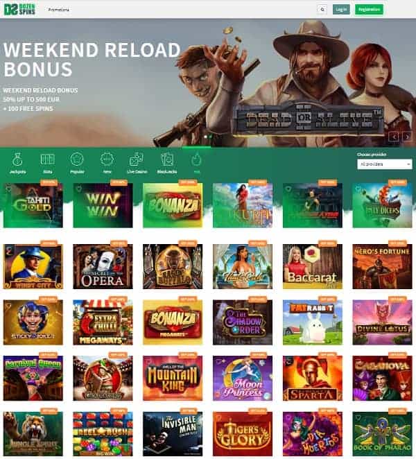 Dozenspins Casino Review 