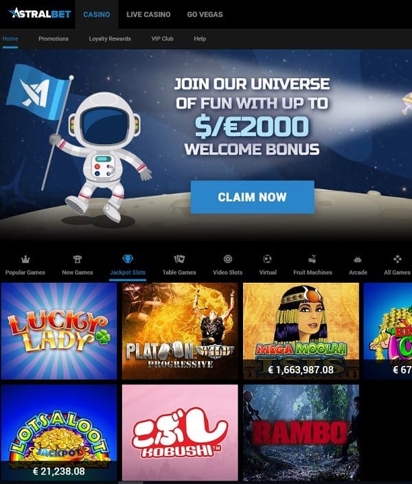 AstralBet Casino free play games