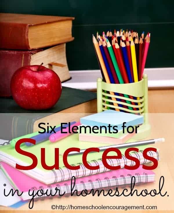 As homescholing moms, we have the desire to be successful in our endeavors to teach our kids and prepare them for life. In order to achieve that, there are some things that are needed. Here are six elements that can help you to have a successfull homeschool.