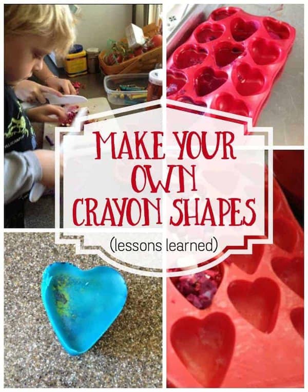 Looking to make shaped crayons as an art project or gift?  Take a look at these 10 lessons to remember when making your own crayons for holidays or themed days. 