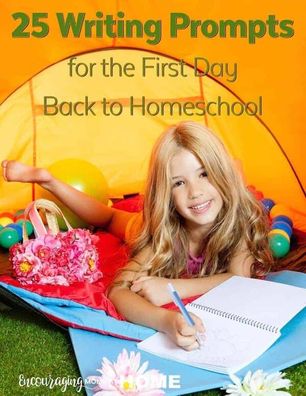 How do you get your kids started writing on the first day of your homeschool year, semester, or week?  Take a look at our list of writing prompts for kids or teens that will encourage creativity.