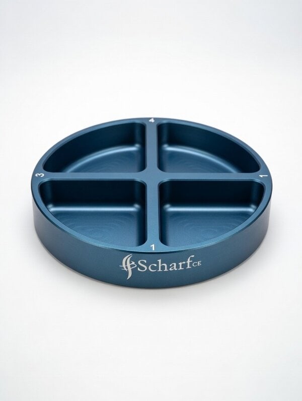 Scharf metal Graft Petri 4-Compartment
