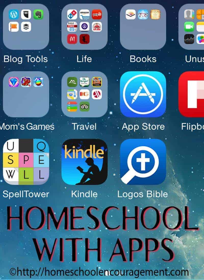 Do you feel like your kids are constantly on their electronic devices?  Why not use that to your advantage with homeschool with apps so that they are learning and having fun.  Take a look at our quick list of hows, whys, guidelines, and ideas for homeschooling with apps.