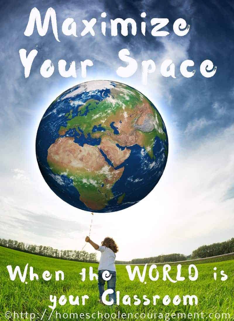 No dedicated homeschool space? No worries. The world can be your classroom. With this comes unlimited space and lots of learning adventure.