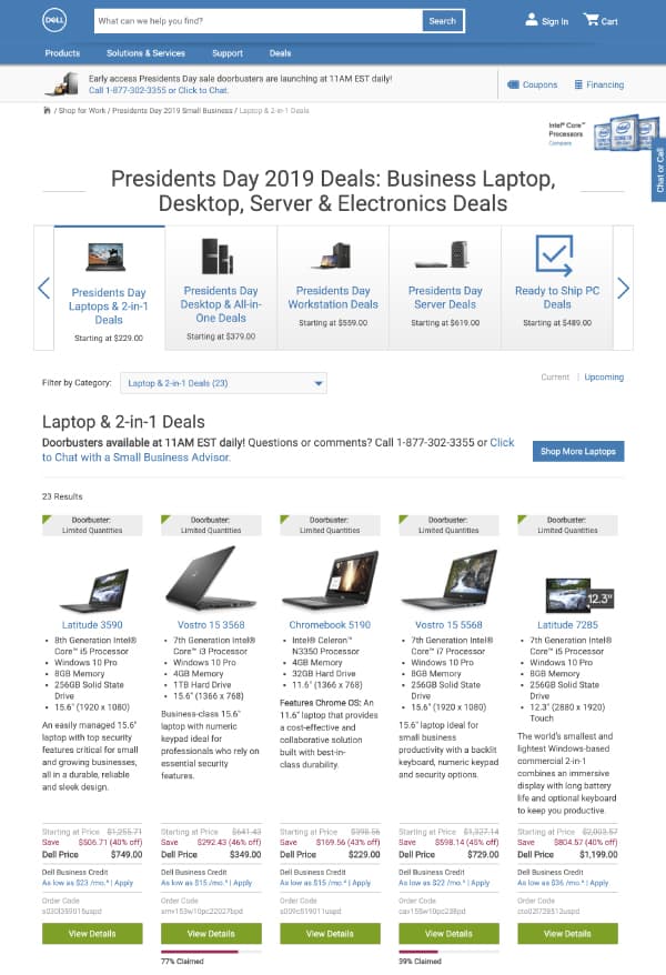 Dell | Top President's Day Sales | OPAS