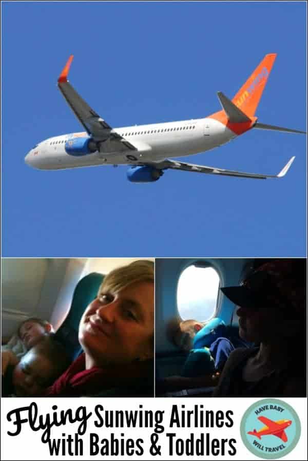 Flying Sunwing Airlines with Babies and Toddlers